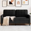 Miniatyrbild 1 av 2: Soffa 2-sits svart 140 cm sammet