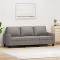 Miniatyrbild 1 av 2: 3-sitssoffa taupe 180 cm tyg