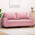 Miniatyrbild 1 av 2: Soffa 2-sits rosa 140 cm sammet