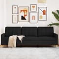 Miniatyrbild 1 av 2: 3-sitssoffa svart 210 cm tyg