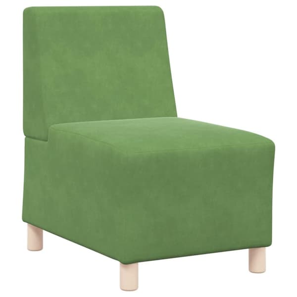 Soffstol ljusgrön 55 cm sammet