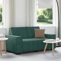 Miniatyrbild 1 av 2: Soffa 2-sits mörkgrön 120 cm sammet