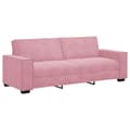 Miniatyrbild 2 av 2: 3-sitssoffa rosa 180 cm sammet