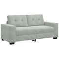 Miniatyrbild 2 av 2: Loveseat soffa ljusgrå 140 cm sammet
