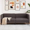 Miniatyrbild 1 av 2: Soffa 3-sits mörkbrun tyg