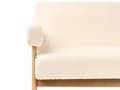 Miniatyrbilde 10 av 11: Sofasett Off-White og Lysebrun 2 Seters Sofa Benk Boucle Polstring Retro Design Treben Stue