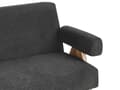 Miniatyrbilde 11 av 11: Sofasett Svart og Mørkebrun 2-seters Sofa Benk Benk Boucle Polstring Retro Design Treben Stue