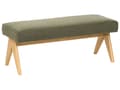 Miniatyrbilde 8 av 11: Sofasett Grønn og Lysebrun 2 seters Sofa Benk Benk Boucle Polstring Retro Design Treben Stue