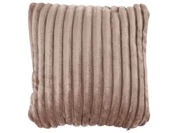 Høyre 3-seters Hjørnesofa i Lysebrun Kordfløyel Polstret Skinnarmlener Ekstra Puter Minimalistisk Moderne Stil