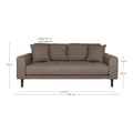 Miniatyrbilde 4 av 4: Lido sofa 2,5 pers. med to puter brun.
