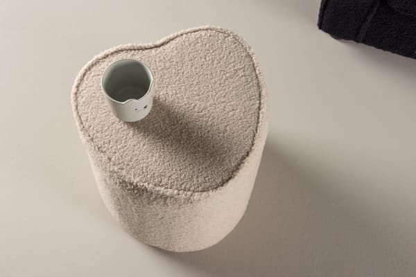 FURNLUX BØRNEVÆRELSESSOFA HJERTE BEIGE 31CM