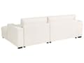 Miniatyrbilde 6 av 11: Venstre Hjørnesofa Off-White Boucle Polyester Polstret 2 Seter L-formet med Puter Moderne Stil Stue