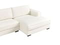 Miniatyrbilde 8 av 11: Venstre Hjørnesofa Off-White Boucle Polyester Polstret 2 Seter L-formet med Puter Moderne Stil Stue