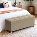 Pikkukuva 2 / 5: Rootz Foldble Storage Bench - Seast -jakkara - Avaruussäästöä ottomaani - 112L kapasiteetti - 38x110x40cm