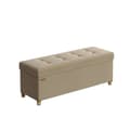 Pikkukuva 1 / 5: Rootz Foldble Storage Bench - Seast -jakkara - Avaruussäästöä ottomaani - 112L kapasiteetti - 38x110x40cm