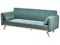 Miniatyrbilde 5 av 10: Sovesofa Lysegrønt Stoff Polstring Klikk-Klack Sovemekanisme Minimalistisk Stil