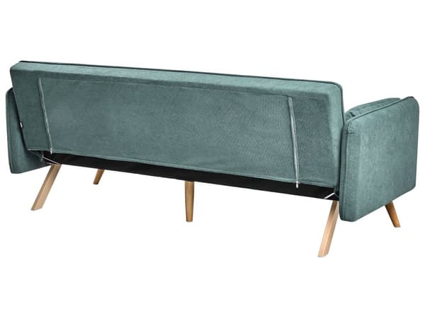 Sovesofa Lysegrønt Stoff Polstring Klikk-Klack Sovemekanisme Minimalistisk Stil