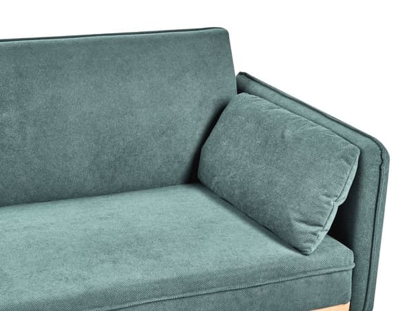 Sovesofa Lysegrønt Stoff Polstring Klikk-Klack Sovemekanisme Minimalistisk Stil