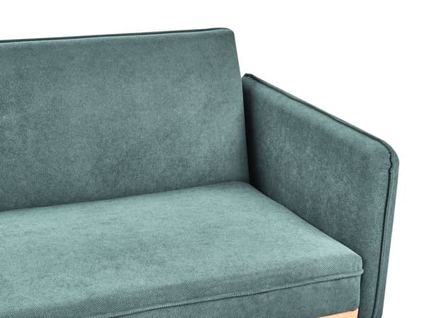 Sovesofa Lysegrønt Stoff Polstring Klikk-Klack Sovemekanisme Minimalistisk Stil