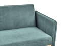 Miniatyrbilde 9 av 10: Sovesofa Lysegrønt Stoff Polstring Klikk-Klack Sovemekanisme Minimalistisk Stil