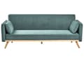 Miniatyrbilde 1 av 10: Sovesofa Lysegrønt Stoff Polstring Klikk-Klack Sovemekanisme Minimalistisk Stil