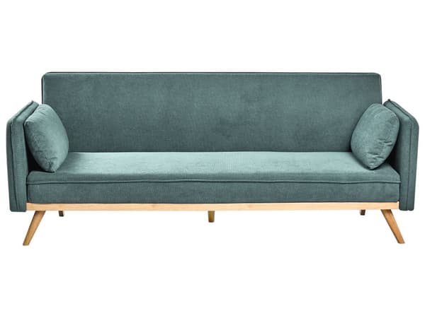Sovesofa Lysegrønt Stoff Polstring Klikk-Klack Sovemekanisme Minimalistisk Stil