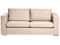 Miniatyrbilde 4 av 11: Sofagruppe Beige Spaltskinn Imitert skinn 3-seter 2-seter Lenestol Ben i krom Retro design Stue