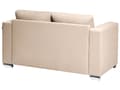 Miniatyrbilde 9 av 11: Sofagruppe Beige Spaltskinn Imitert skinn 3-seter 2-seter Lenestol Ben i krom Retro design Stue