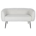 Miniatyrbillede 5 af 6: Sofa DKD Home Decor Sort Greige Skum Træ Metal Fløjl Scandi 129 x 75 x 73 cm