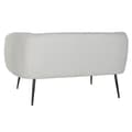 Miniatyrbillede 6 af 6: Sofa DKD Home Decor Sort Greige Skum Træ Metal Fløjl Scandi 129 x 75 x 73 cm