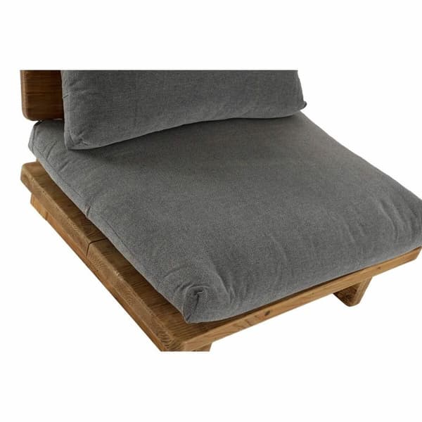 Sofa DKD Home Decor Brun Grå Polyester Bomuld Træ Fyrretræ (95 x 88 x 75 cm)
