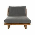 Miniatyrbillede 1 af 3: Sofa DKD Home Decor Brun Grå Polyester Bomuld Træ Fyrretræ (95 x 88 x 75 cm)