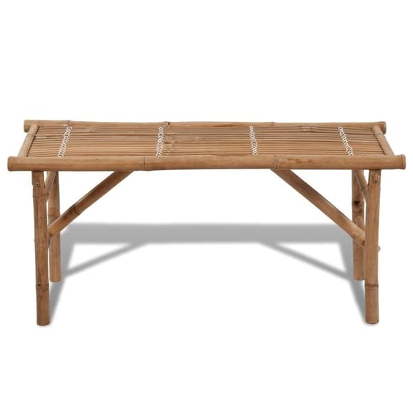 vidaXL Hopfällbar trädgårdsbänk 118 cm bambu