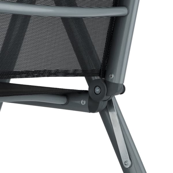 Aluminium havemøbler, bord og 6 stole - anthrazit