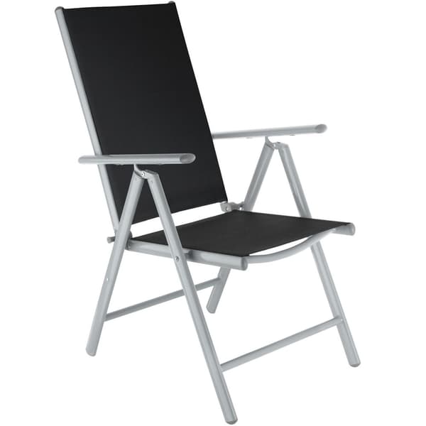 Aluminium havemøbler, bord og 6 stole - sølv