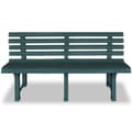 Miniatyrbilde 2 av 6: vidaXL Hagebenk 145,5 cm plast grønn