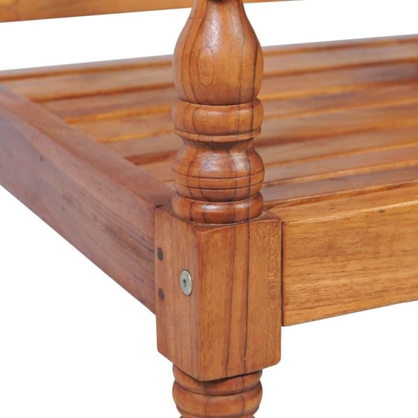 vidaXL Bataviabänk med dyna 150 cm teak