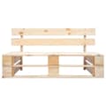 Miniatyrbillede 2 af 5: vidaXL pallebænk til haven