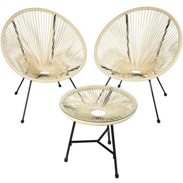 2 Havestole Gabriella med bord - beige