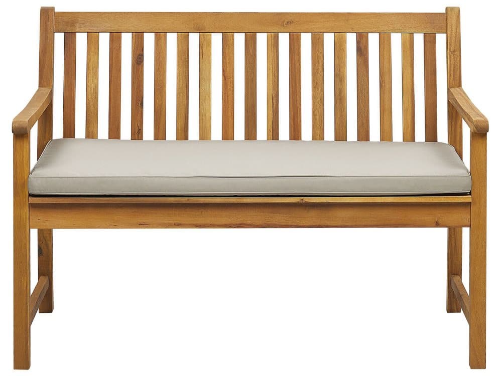Trädgårdsbänk 120 cm akaciaträ beige VIVARA