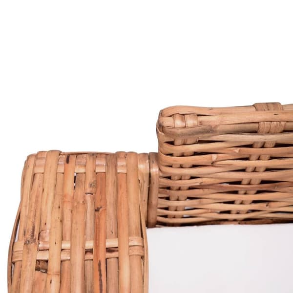 vidaXL 2-personers havesofa naturligt rattan