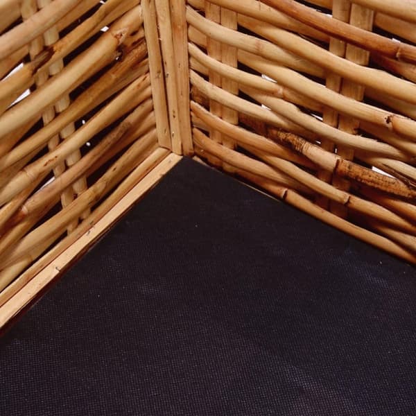 vidaXL 2-personers havesofa naturligt rattan