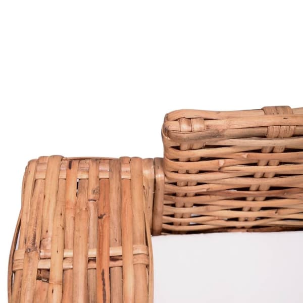 vidaXL 3-personers havesofa naturligt rattan