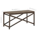 Miniatyrbillede 6 af 6: vidaXL havebænk 80 cm polyrattan brun