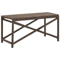 Miniatyrbillede 1 af 6: vidaXL havebænk 80 cm polyrattan brun