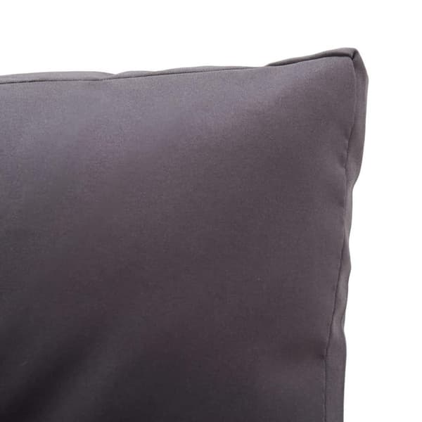 vidaXL Trädgårdssoffa 2-sits med dynor grå 124 cm konstrotting