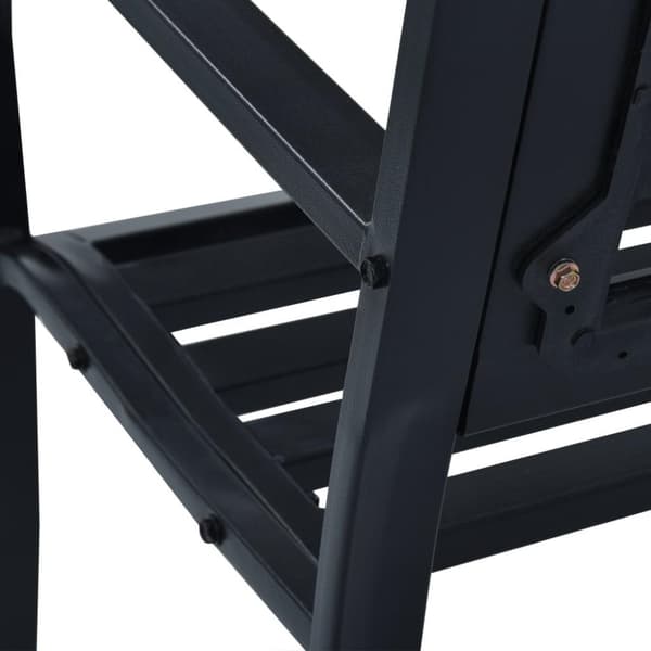 vidaXL Hagebenk 125 cm svart stål