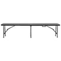 Miniatyrbillede 3 af 9: vidaXL foldbare havebænke 2 stk. 180 cm HDPE sort