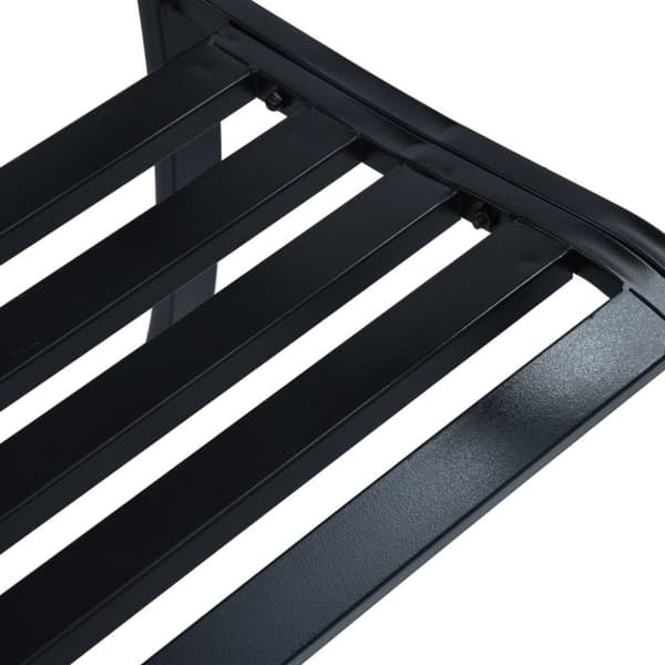 vidaXL havebænk 125 cm stål sort