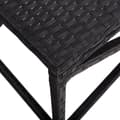 Miniatyrbillede 4 af 5: vidaXL havebænk 120 cm polyrattan sort
